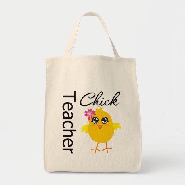 Teacher Chick Tote Bag (Front)