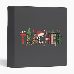Teacher Christmas Alphabet Teachers Gift Student Binder
