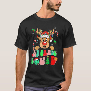 Teacher Christmas Funny 3rd Grade Squad Reindeer G T-Shirt