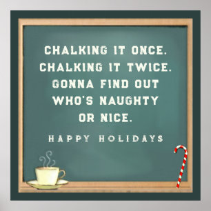 Teacher Christmas Holiday Poster