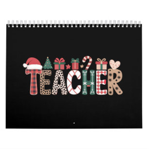 Teacher Christmas Life Teach Love Inspirational  Calendar