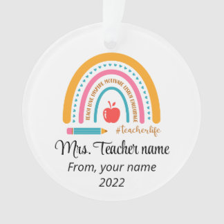 Teacher Christmas Ornament - Personalized