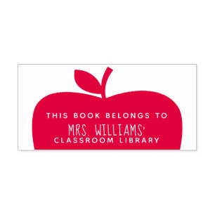 Teacher Classroom Library Self-inking Stamp