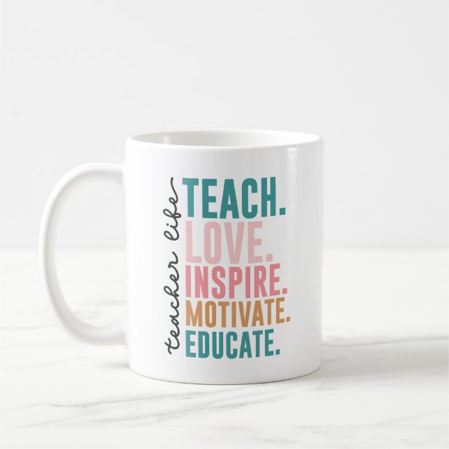 Teacher Coffee Mug Back to School (Left)