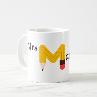 Teacher Coffee Mug, Personalized Name, Coffee Mug