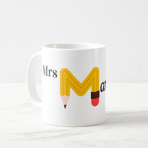 Teacher Coffee Mug, Personalized Name, Mug