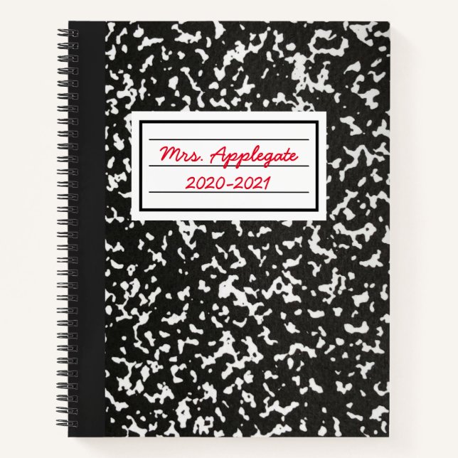 Teacher Composition Notebook (Front)