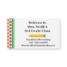 Teacher Contact Information School Apple Magnet