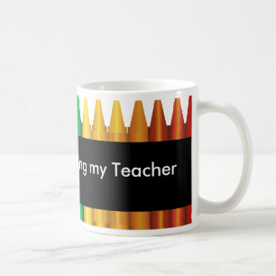 Teacher Crayon Design Mug 3