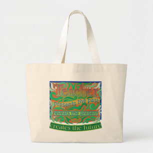 Teacher create the future / Teacher Appreciation Large Tote Bag