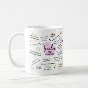 Teacher Daily Affirmations Teacher Appreciation  Coffee Mug