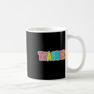 Teacher Dalmatian Dots Inspirational Back To Schoo Coffee Mug