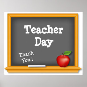 Teacher Day Poster, Thank You ! Poster