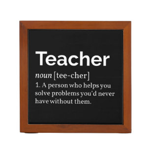 Teacher Definition Desk Organizer