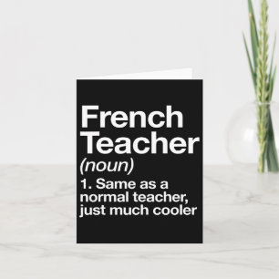 Teacher Definition Fun Back To School First Day Card