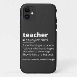 Teacher Definition - Funny Teaching School Teacher iPhone 11 Case