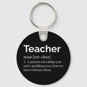 Teacher Definition Keychain