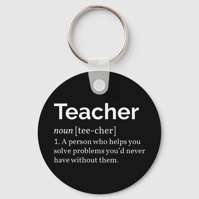 Teacher Definition Keychain (Front)