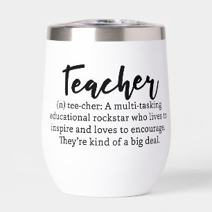 Teacher Definition Wine Tumbler