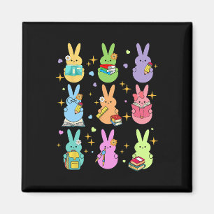 Teacher Easter Bunny Happy Easter Egg Groovy Stude Magnet
