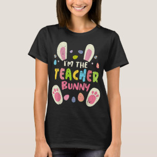 Teacher Easter Matching Family Party Bunny Face Co T-Shirt