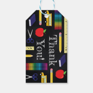 Teacher Education Chalkboard Graduation Gift Tags