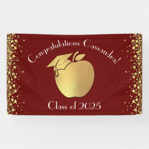 Teacher Education Graduation Maroon Gold Banner
