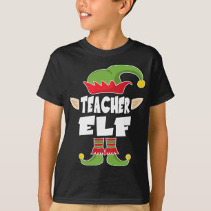 Teacher Elf Squad Teaching Christmas Elf Costume T-Shirt