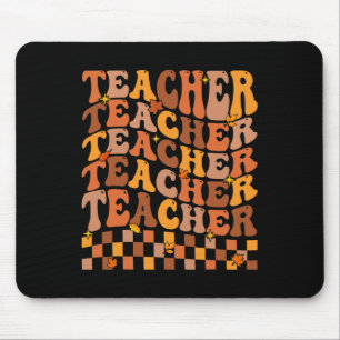 Teacher Fall Autumn Vibes Back To School Maple Lea Mouse Pad