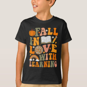 Teacher Fall Shirt Retro Autumn Thanksgiving Pumpk