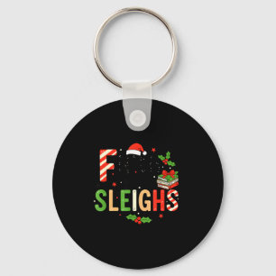 Teacher Fifth Grade Sleighs Funny Christmas Teache Keychain