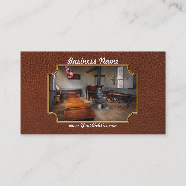 Teacher - First day of school Business Card (Front)