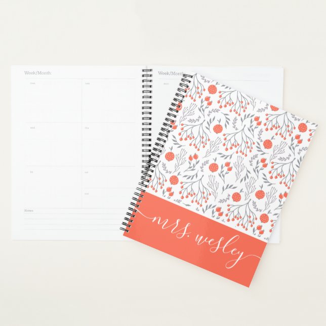 Teacher Floral Planner  (Display)