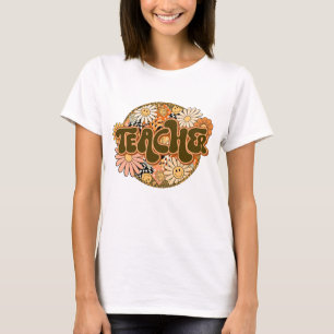 Teacher. Floral style. T-Shirt