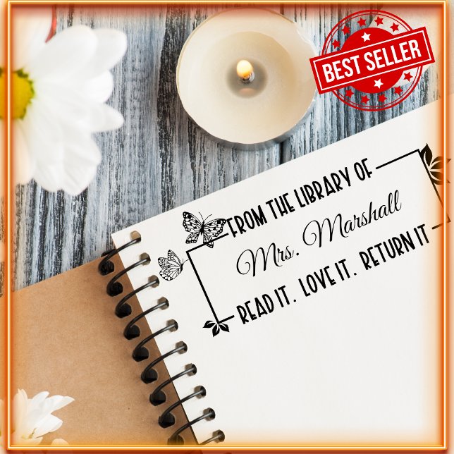 Teacher From The Library of Self-inking Stamp (Creator Uploaded)