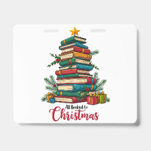 Teacher Gift   All Booked For Christmas Badge