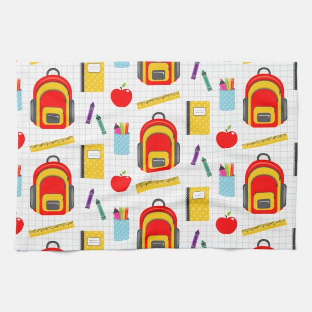 Teacher Gift | Apple Back To School Kitchen Towel (Horizontal)