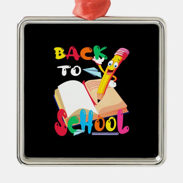 Teacher Gift | Back To School Metal Ornament (Front)