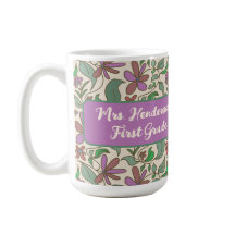 Teacher Gift Cottage Garden Floral Pattern