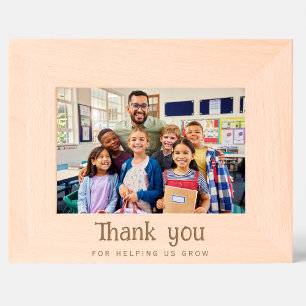 Teacher gift, custom text Engraved Photo Frame