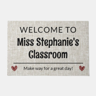 Teacher Gift Customizable Classroom Welcome Doorma Doormat