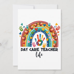 Teacher Gift Day Care Teacher Life Invitation