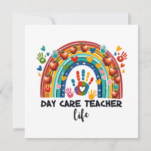 Teacher Gift Day Care Teacher Life Invitation