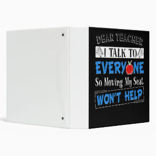 Teacher Gift Dear Teacher I Talk To Everyone Binder