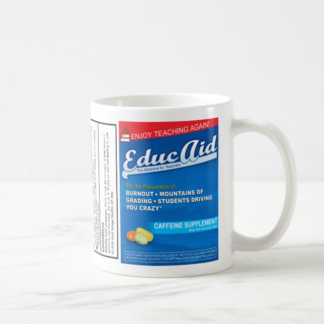 Teacher Gift: EducAid Coffee Mug (Right)