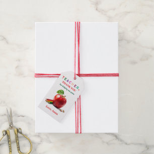 Teacher Gift - Gift Tag with Thank You Message