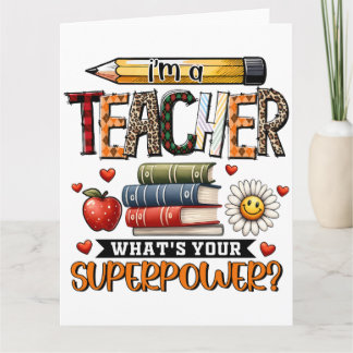 Teacher Gift | I Am A Teacher Card