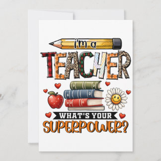 Teacher Gift | I Am A Teacher Holiday Card