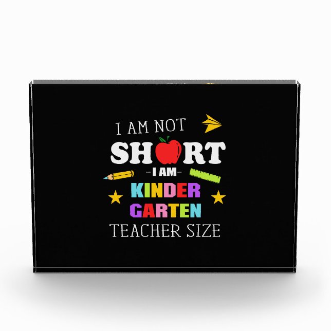 Teacher Gift I Am Kindergarten Teacher Photo Block (Front)