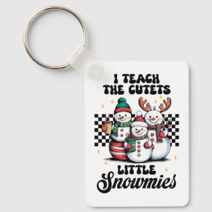 Teacher Gift I Teach The Cutest Little Snowmies Keychain